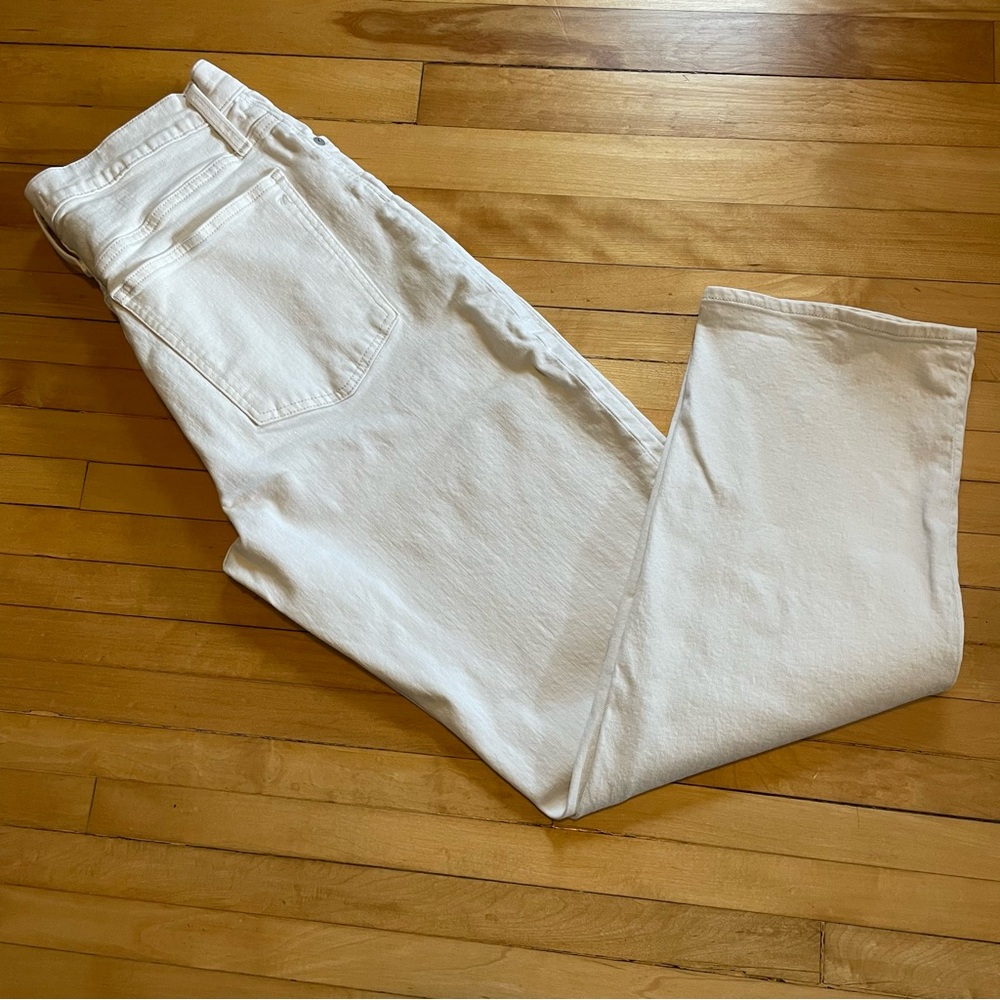 MADEWELL The Perfect Vintage Straight Jean Pant Classic Cream Beige